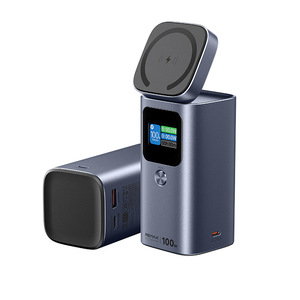 แบตสำรองแม่เหล็ก Remax 100W ความจุ 15000mAh รองรับการชาร์จไร้สาย พร้อมหน้าจอ TFT สำหรับอุปกรณ์มือถือ - Product Image 1