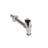 Siphon de vidange de lavabo moderne rond chromé avec siphon intégré pour lavabo de salle de bain