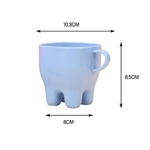 Resilient Plastic <b>Toothbrush</b> Cup Kids' Cute Cartoon Wash Cup with Anti-Fall Design Household Dental Jar Dental Mouthwash Cup - Product Image 3