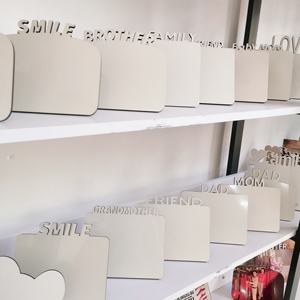 Neues Design Großhandel Hochwertige Kreative Umweltfreundliche Individuelle Foto-Plaketten Holz Blanko Sublimations-MDF MOM DAD GRAD Foto - Product Image 4