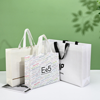 Sac de courses réutilisable en tissu non tissé spunbond écologique et recyclable, personnalisé en gros, avec bandoulière robuste