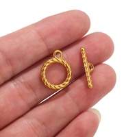 Fermoirs Ot en acier inoxydable doré pour collier, bracelet, fabrication de bijoux, fermoirs de bricolage, connecteur, fermoir à bascule, accessoires de bijoux