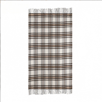 Couverture plaid en laine 2-en-1 avec pompons, châle chaud automne-hiver, couverture de canapé pour la maison, l'hôtel, ou comme cadeau – Vente en gros