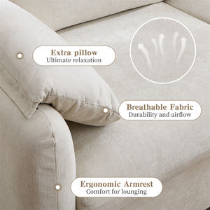 चीन निर्माता लकड़ी का आधार दो सीट सोफे की कुर्सियां सोफे के कपड़े सेट टिकाऊ स्टाइलिश सोफा डी 2 ई 3 ल्यूगार्ज़ आयात चीन - Product Image 4