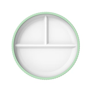 <span class=keywords><strong>Platos</strong></span> blancos de porcelana para niños de diseño moderno M con funda de silicona <span class=keywords><strong>platos</strong></span> para bebés divididos antideslizantes para microondas <span class=keywords><strong>ventosa</strong></span> para niños pequeños - Product Image 6