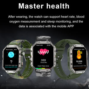 นาฬิกาสมาร์ทวอทช์ W55 HD หน้าจอคมชัด กันน้ำระดับ IP68 สายรัดข้อมือสำหรับผู้ชาย รองรับ Android และ IOS โหมดกีฬากลางแจ้ง ติดตามการนอนหลับ ตัวเรือนโลหะทรงเหลี่ยม - Product Image 4