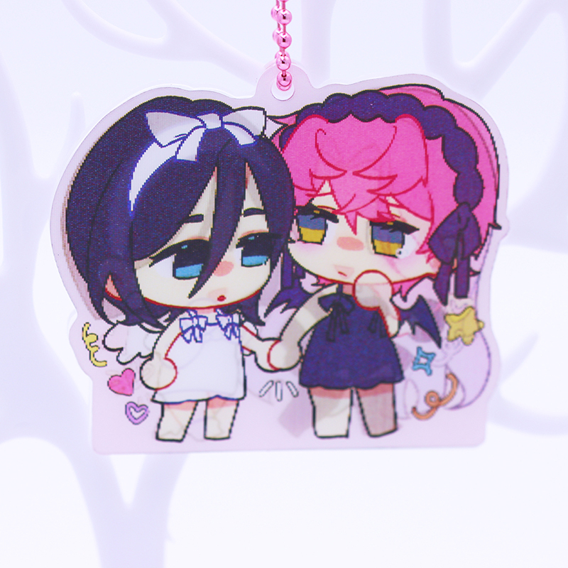 Lenticular Acrylic Keychain Custom Anime Character