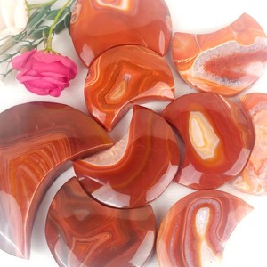 Cristales Naturales de Reiki para Sanación, Artículos de <span class=keywords><strong>Brujería</strong></span>, Luna de Sardónix Roja para Recuerdos de Boda, Venta al Por Mayor - Product Image 5