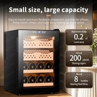 50C CIGARLOONG Cave à cigares électrique Tiroirs doublés de cèdre espagnol Armoire à cigares avec hygromètre numérique