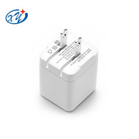 Chargeur rapide 30W PD USB-C + USB-A double port, adaptateur de chargeur mural pliable pour téléphone portable, tablette, ordinateur portable
