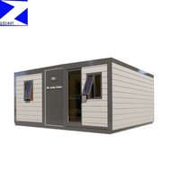 Maisonnette Conteneur Portable Préfabriquée Extensible et Respirante 20 pieds 2 Chambres Bureau Mobile Salon Villa Extérieur