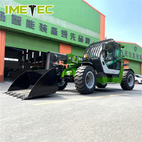 IMETEC 3 Ton Small Wheel Loader Backhoe dengan Sistem Hidrolik Penuh dan Pompa Hidrolik Hansa