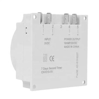 CN101S Intervalo de 1 segundo 5V 12V 24V 220V Interruptor de temporizador digital LCD 7 días Programador de interruptor de relé de tiempo programable semanal