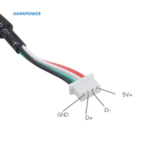 Kabel USB ke 4P MX1.25 4Pin MX1.25 Female ke USB 2.0 Male Dupont 4 Pin Kabel Data
