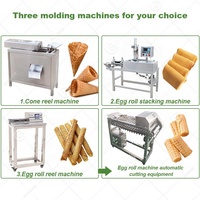 Machine à gaufres et cornets de glace entièrement automatique pour gaufrettes, bâtonnets de glace et cornets de glace roulés