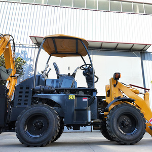 Pengiriman Gratis Backhoe <span class=keywords><strong>Mini</strong></span> Wheel Loader H-50 1.0ton Pemuat Sekop Depan Bersertifikat CE <span class=keywords><strong>Mini</strong></span> Digger Backhoe Loader - Product Image 2