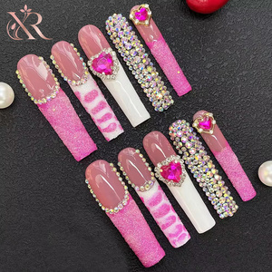 <span class=keywords><strong>Uñas</strong></span> Postizas Personalizadas al por Mayor, Juego <span class=keywords><strong>de</strong></span> <span class=keywords><strong>Uñas</strong></span> <span class=keywords><strong>de</strong></span> Diseño Colorido, <span class=keywords><strong>Uñas</strong></span> <span class=keywords><strong>Acrílicas</strong></span> Reutilizables, Proveedor OEM - Product Image 3