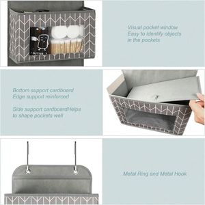 Organizador Colgante para Puerta con Ventana Transparente, Impermeable, de PVC, Plegable, de 4 Niveles, con Ganchos Metálicos para Almacenamiento en Pared o Armario - Product Image 5