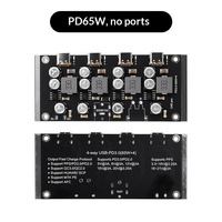 Module de charge rapide PD 65W à 4 ports USB-C, prise en charge de plusieurs protocoles PD3.0/2.0 QC3.0/2.0 AFC pour alimentation électrique DIY