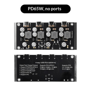 Módulo de Carga Rápida PD de 4 Puertos y 65W, Compatible con Múltiples Protocolos USB-C: PD3.0/2.0, QC3.0/2.0, <span class=keywords><strong>AFC</strong></span> para Fuente de Alimentación DIY - Product Image 6