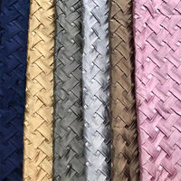 Tissu en polyester tissé uni doux de 60 cm x 80 cm, couleur personnalisée, faible MOQ, idéal pour les robes de soirée pour femmes