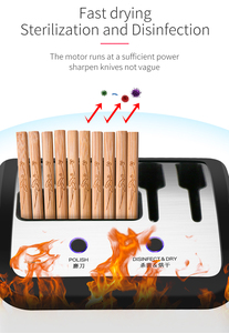 Nuoten — porte-couteaux électrique de cuisine, nouveau design, avec affûteur - Product Image 6
