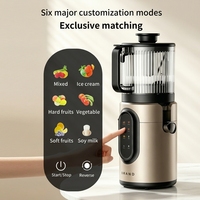 Extracteur de jus à froid 350W, grande goulotte d'alimentation 156mm, presseur lent, anti-humidité, certifié CE/RoHS, pour faire de la glace maison