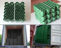 OBOR HDPE Perméable Plastique Gazon Pavé Stabilisateur Grille Gravier Allée Parking Voiture Pavage Usine Gazon Grille Drainage