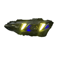 Phare LED SJC pour BMW Série 4 M4 G22 G23 G82 M3 G80 2021-2025, style yeux de serpent, phare tricolore jaune blanc ambre DRL