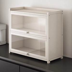 Multi-layer desktop dustproof storage rack, cosmetic cup holder, coffee and tea cup display and storage cup rack - Product Image 1