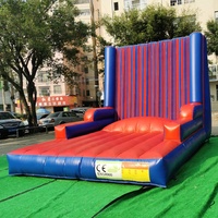 Mur d'escalade gonflable pour jeux sportifs en plein air, taille commerciale, château, combinaisons de sumo, mur collant pour enfants