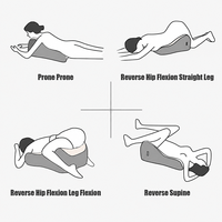 Oreiller en mousse à mémoire de forme pour couple avec housse lavable, oreiller ergonomique Kamasutra pour couple, pour dormir et lire