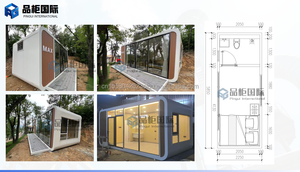 Pergola Modulaire Extérieure Conteneurisée, Structure en Acier Léger, Panneaux Sandwich EPS, Conception Étanche pour Villa, Salle de Sport, Salle de Bain - Product Image 6