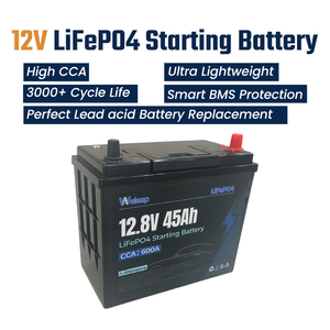 12V 600CCA 45Ah LiFePO4 Akü, BMS Korumalı, IP65 Su Geçirmez, Soğuk Havada Hızlı Şarj, Binek Araç Marş Aküsü - Product Image 1
