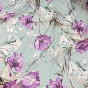 Tessuto tessile tessuto fornitore all'ingrosso 100% T chiffon personalizzato tessuto stampato 100 di carta stampa TESSUTO IN POLIESTERE per le donne <span class=keywords><strong>abbigliamento</strong></span> - Product Image 4