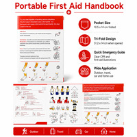 Manuel de premiers secours de qualité industrielle anglaise pour kit d'urgence extérieur, poignée en fibre de verre solide, accessoires entièrement étanches