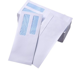 Custom Printed Wallet Business Envelopes with Peel and Seal Self Adhesive Single or Double <b>Window</b> Security Features - Product Image 3