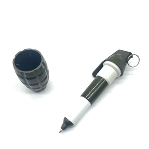 Novedad Mini granadas de mano forma retráctil promoción bolígrafo de plástico - Product Image 3