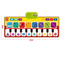 Faltbare rutsch feste Klavier matte Kind elektronische Musik Teppich berührungs empfindliche Tanz Lern decke Früher ziehung Spielzeug für Kleinkinder