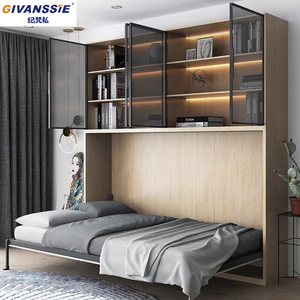 <span class=keywords><strong>Letto</strong></span> a scomparsa in legno <span class=keywords><strong>su</strong></span> <span class=keywords><strong>misura</strong></span> di alta qualità, economico, con armadio e divano <span class=keywords><strong>letto</strong></span> pieghevole integrati - Product Image 4