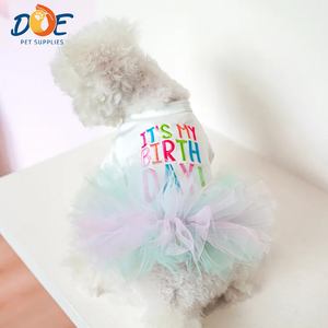 Doe Pet-ropa para perros y gatos, vestido de falda de malla <span class=keywords><strong>Sexy</strong></span> para perros pequeños, novedad, primavera y verano, gran oferta - Product Image 1