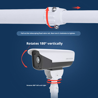 Support de caméra CCTV en forme de L, support mural en aluminium, support de caméra extensible réglable pour l'installation de caméras de sécurité extérieures