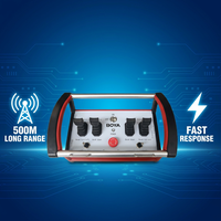 Télécommande sans fil à 4 leviers pour nacelle élévatrice, directement de l'usine, acceptation OEM, haute précision, 12V/24V, joystick, protection IP68, zéro décalage