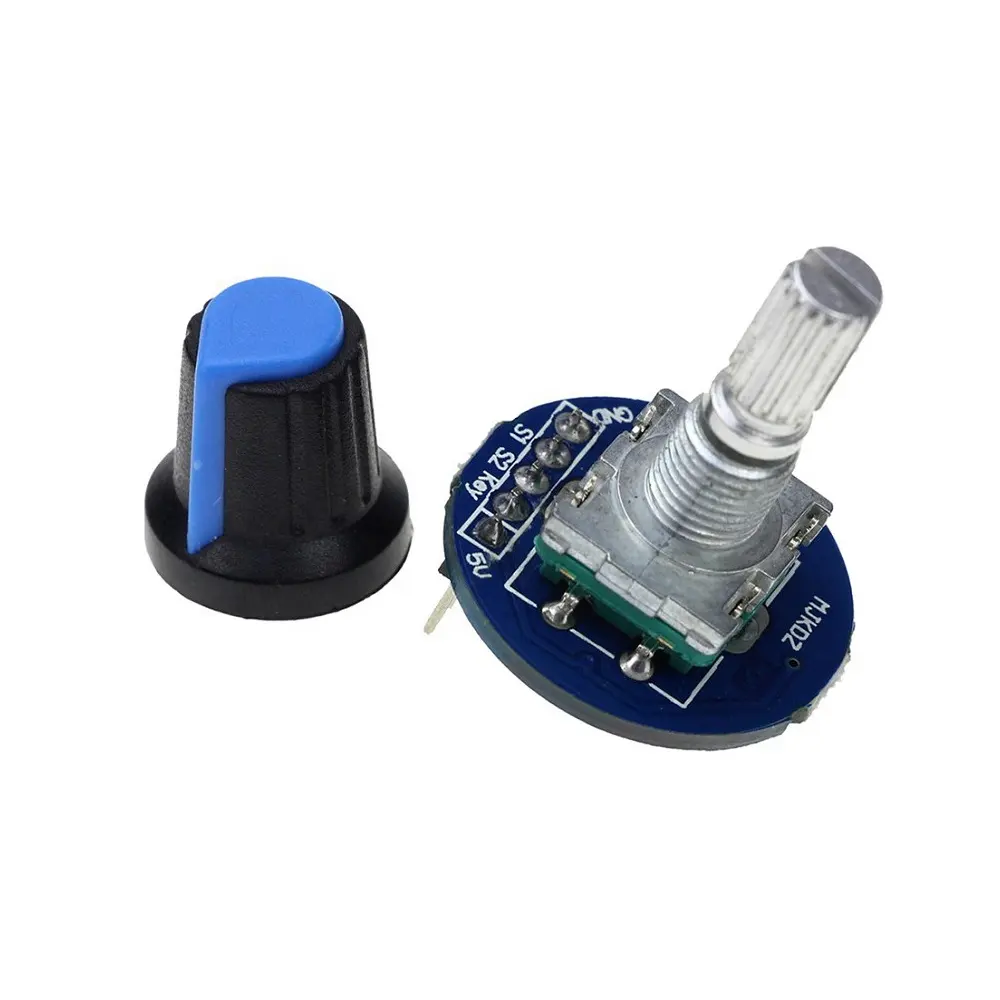 Taidacent 5V Digital Rotary Encoder Rotary Potentiometer Module Digital Optical Encoder Incremental Rotary Encoder mit Knob Hat