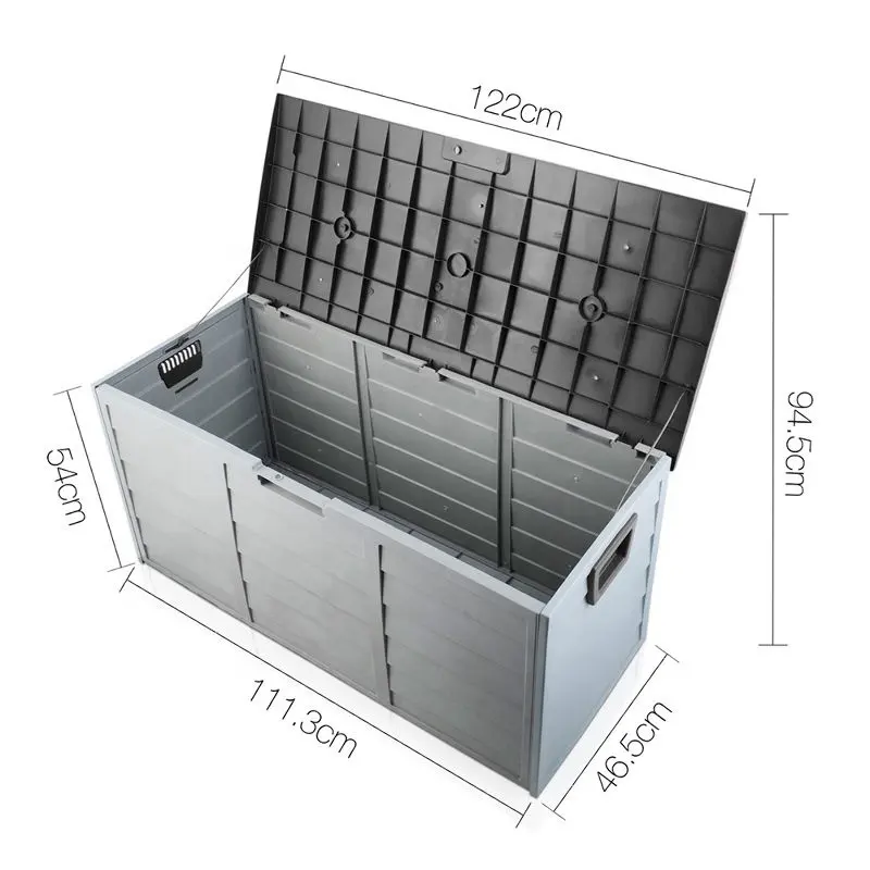 New Storage Large All Weather Resin Durable Patio Outdoor Deck Box Easy to Use Cabinet Container Organizer