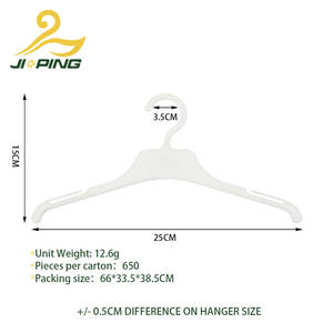 ไม้แขวนเสื้อขายส่งขนาด 25 ซม. ไม้แขวนเสื้อพลาสติกอเนกประสงค์ เป็นมิตรกับสิ่งแวดล้อม สำหรับแขวนเสื้อผ้าเด็กและทารก สามารถปรับแต่งได้ - Product Image 2