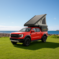 2025 Ecocampor Compact Off-Road RV Campeur de ramassage coulissant pour 2 personnes avec toit escamotable pour les voyages en surface et en plein air