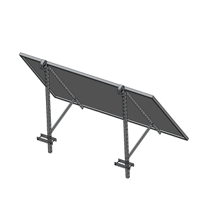 Vente en gros de crochets de toit solaires Supports de montage à angle de mur réglable en aluminium anodisé pour surface Installation rapide de kits de plantes - Product Image 2