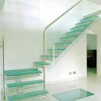 Ventes d'usine, panneaux de verre trempé laminé poli fin certifiés CE de 3 mm à 19 mm pour les balustrades de bâtiments ou les tables