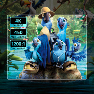 Bán Buôn Rigal P1E LCD Android Quảng Cáo Ngoài Trời 4K Máy Chiếu Overhead 1080P Thông Minh Android Điện Thoại Di Động Máy Chiếu 4K - Product Image 2